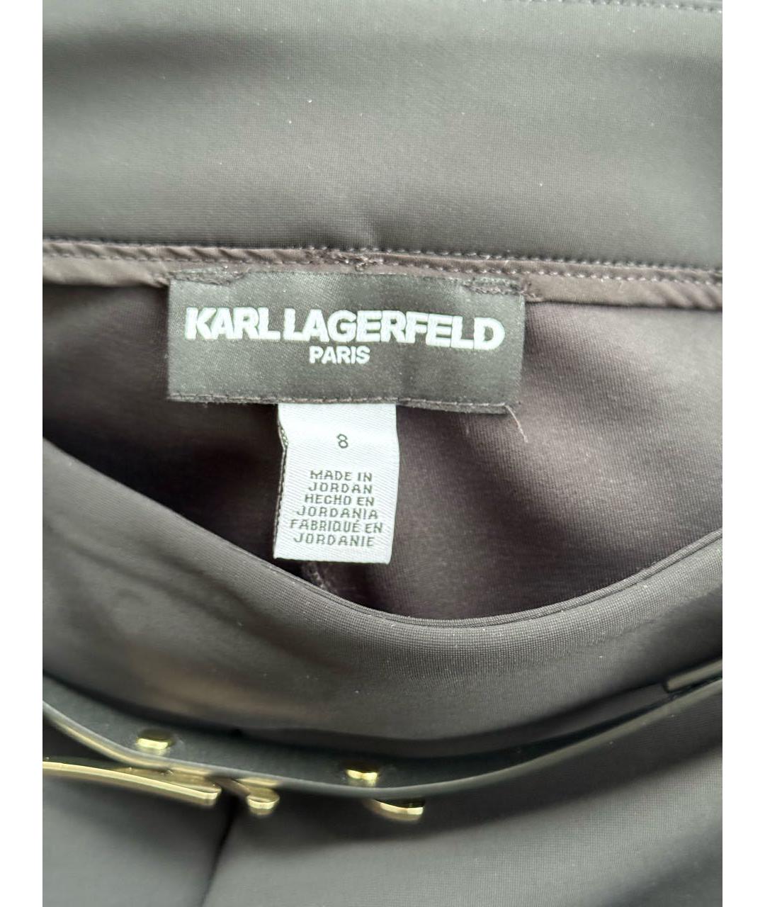 KARL LAGERFELD Черные прямые брюки, фото 7