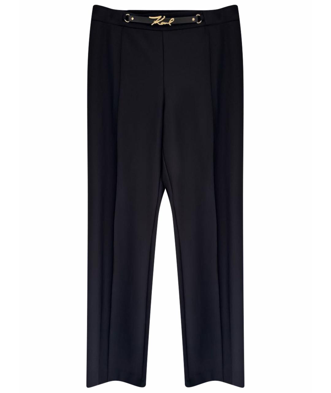 KARL LAGERFELD Черные прямые брюки, фото 1