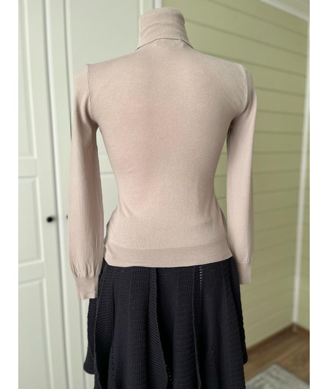 RALPH LAUREN Бежевая шерстяная водолазка, фото 4