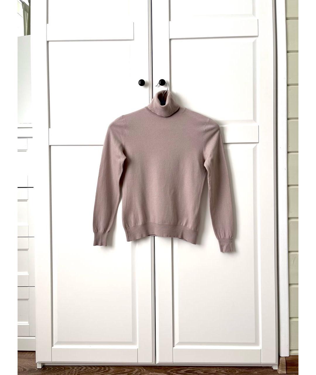 RALPH LAUREN Бежевая шерстяная водолазка, фото 9