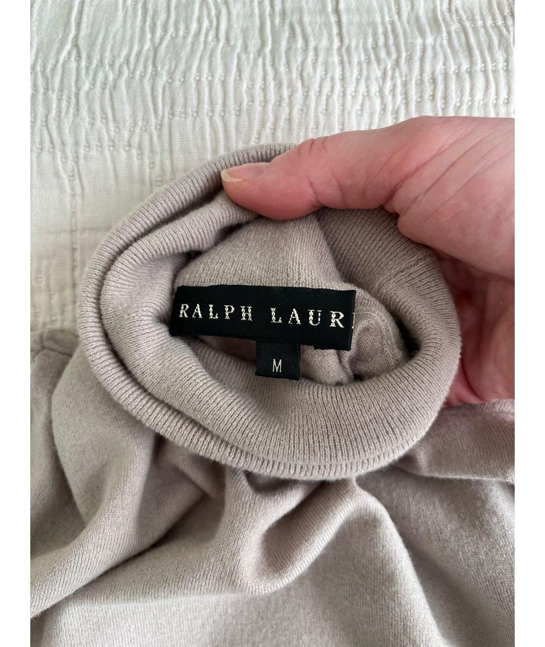 RALPH LAUREN Бежевая шерстяная водолазка, фото 6