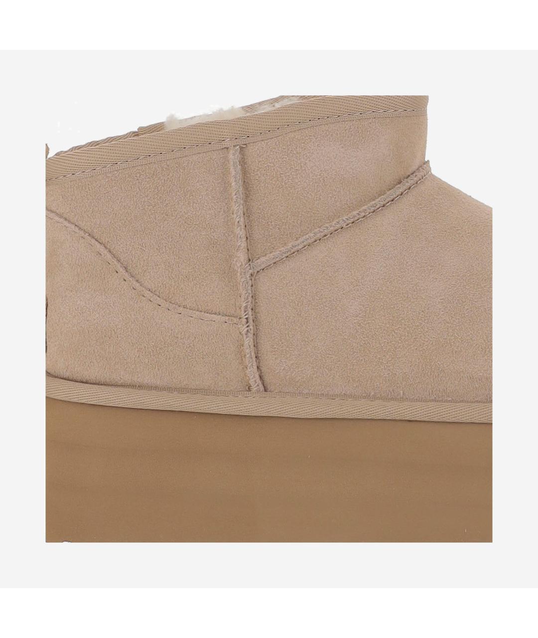 UGG AUSTRALIA Бежевые замшевые ботинки, фото 5