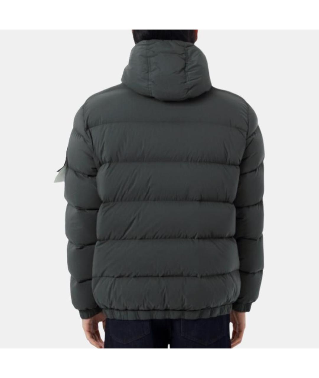 STONE ISLAND Серый пуховик, фото 3