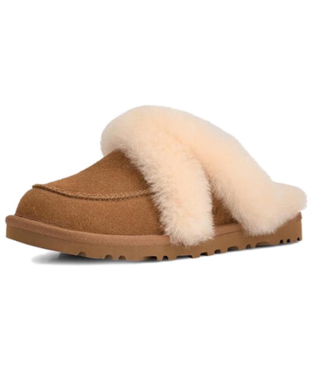 UGG AUSTRALIA Коричневые нубуковые мюли, фото 2