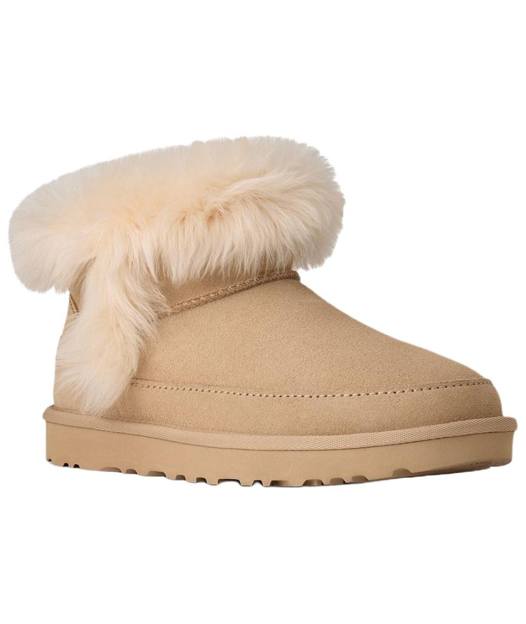 UGG AUSTRALIA Бежевые кожаные ботинки, фото 3