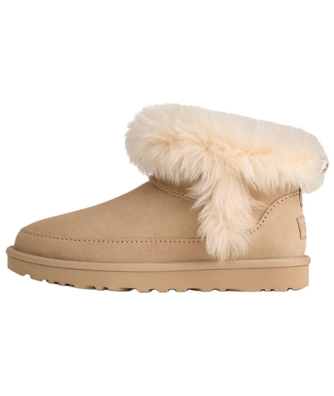 UGG AUSTRALIA Бежевые кожаные ботинки, фото 6