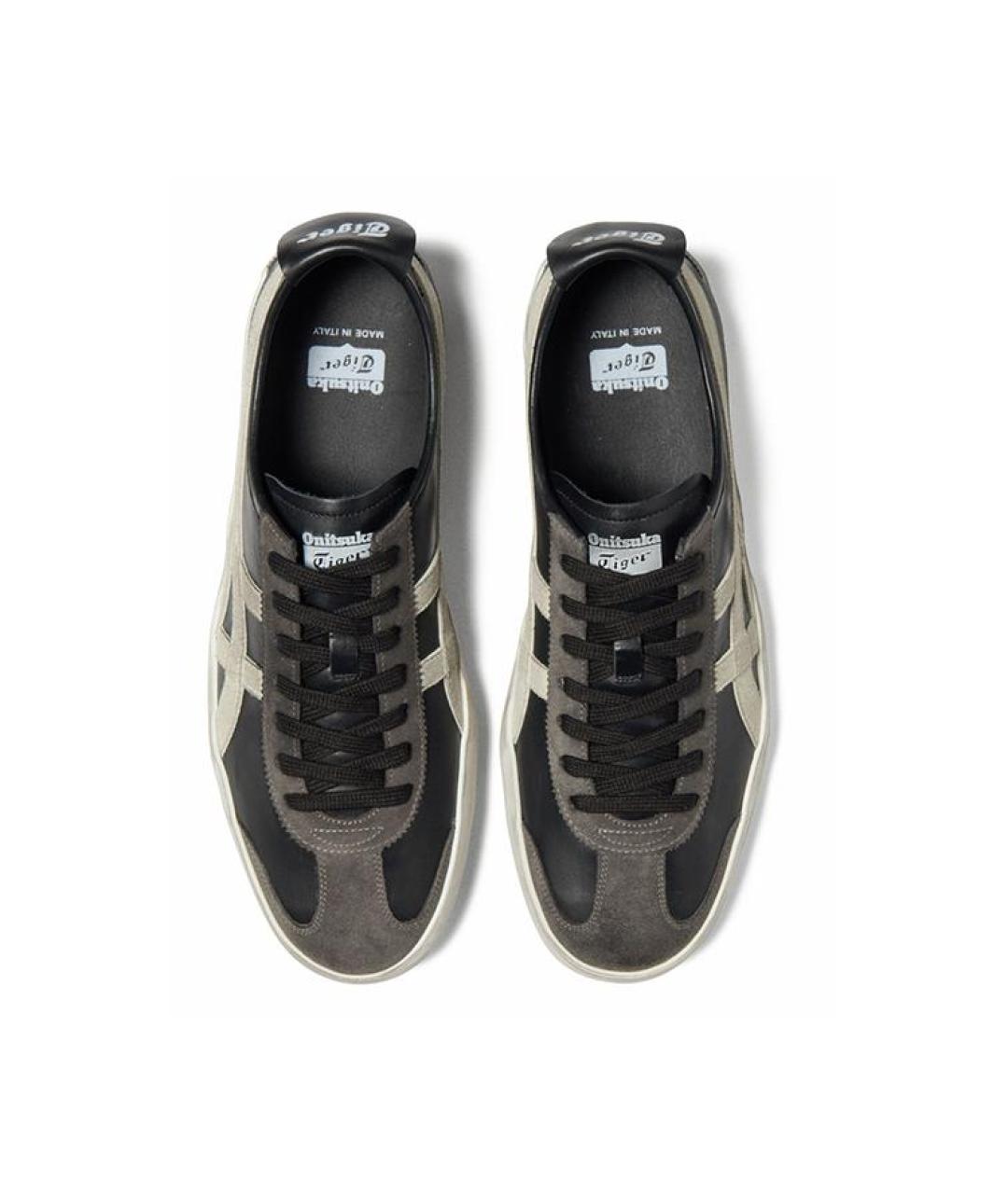 ONITSUKA TIGER Черные кожаные кеды, фото 5