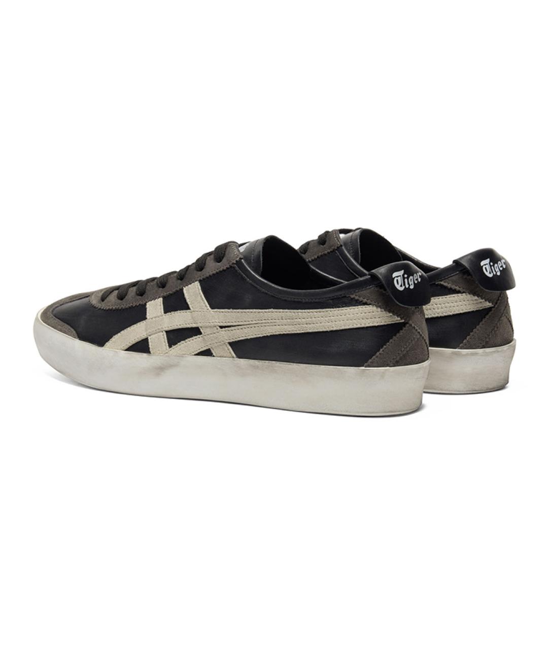 ONITSUKA TIGER Черные кожаные кеды, фото 4