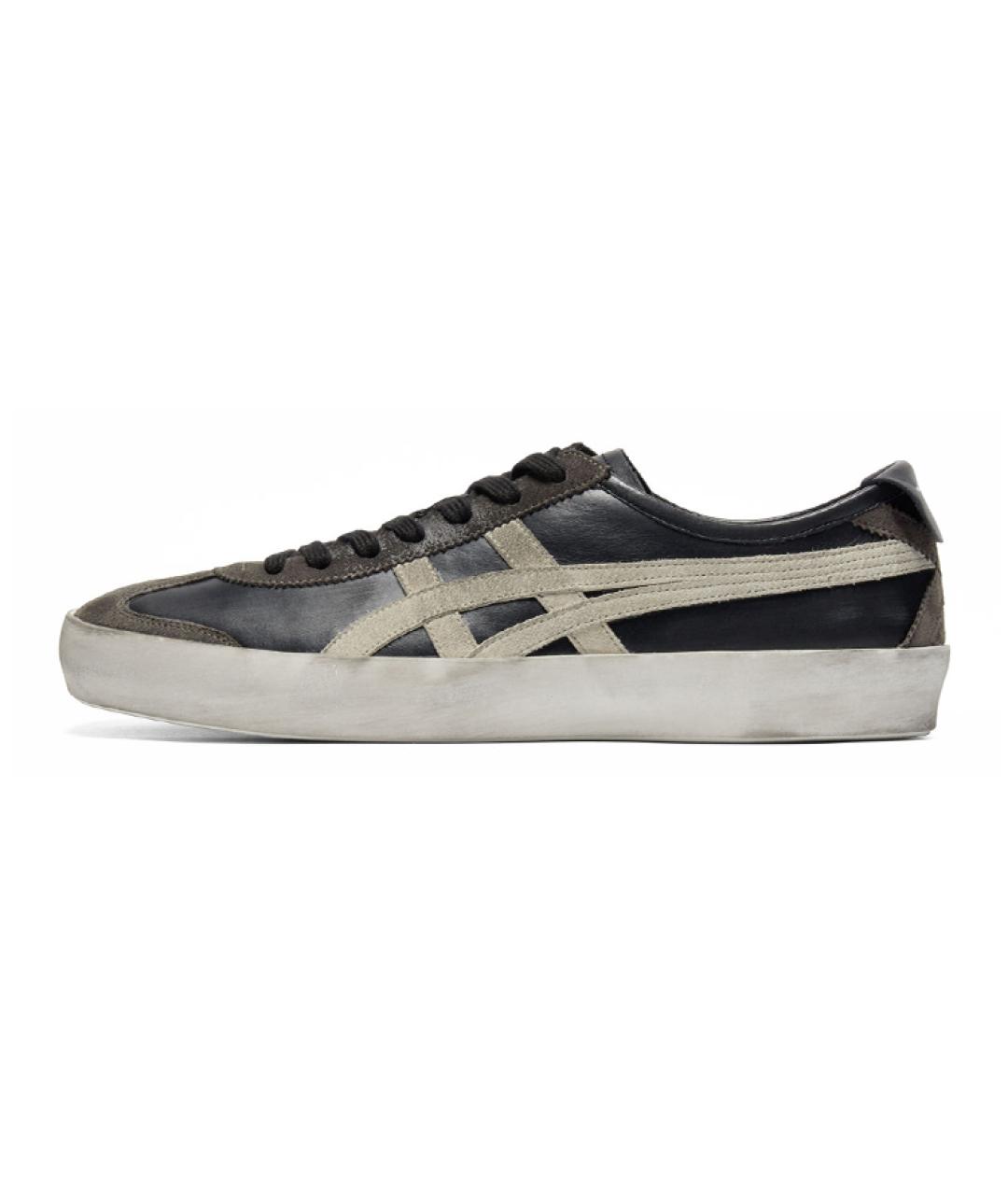 ONITSUKA TIGER Черные кожаные кеды, фото 2