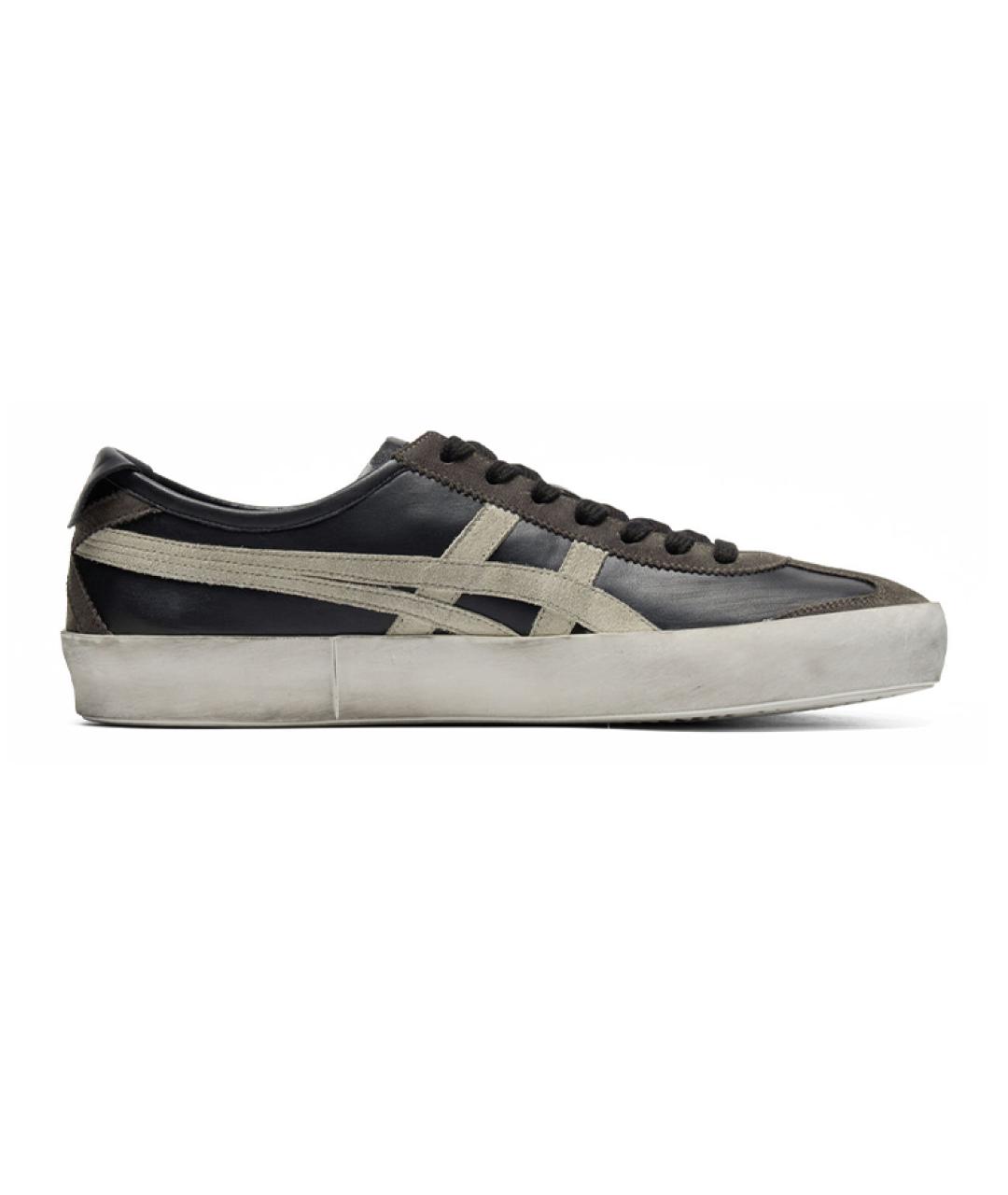 ONITSUKA TIGER Черные кожаные кеды, фото 1