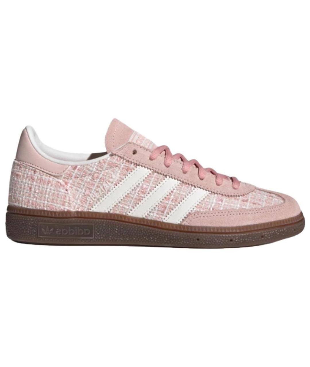 ADIDAS Розовые кожаные кеды, фото 1