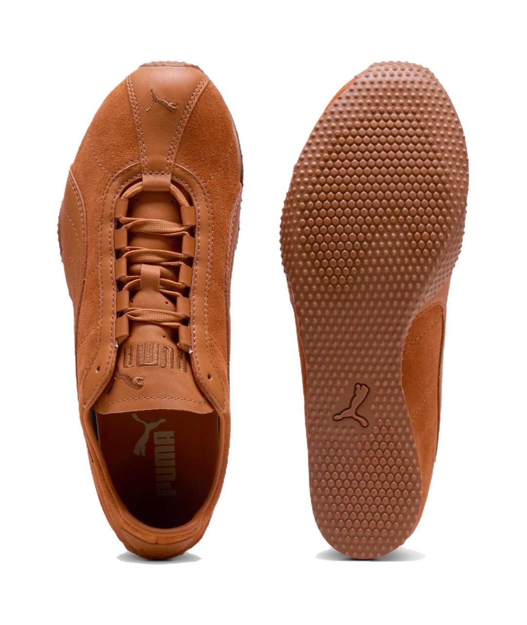 PUMA Коричневые кожаные кеды, фото 5