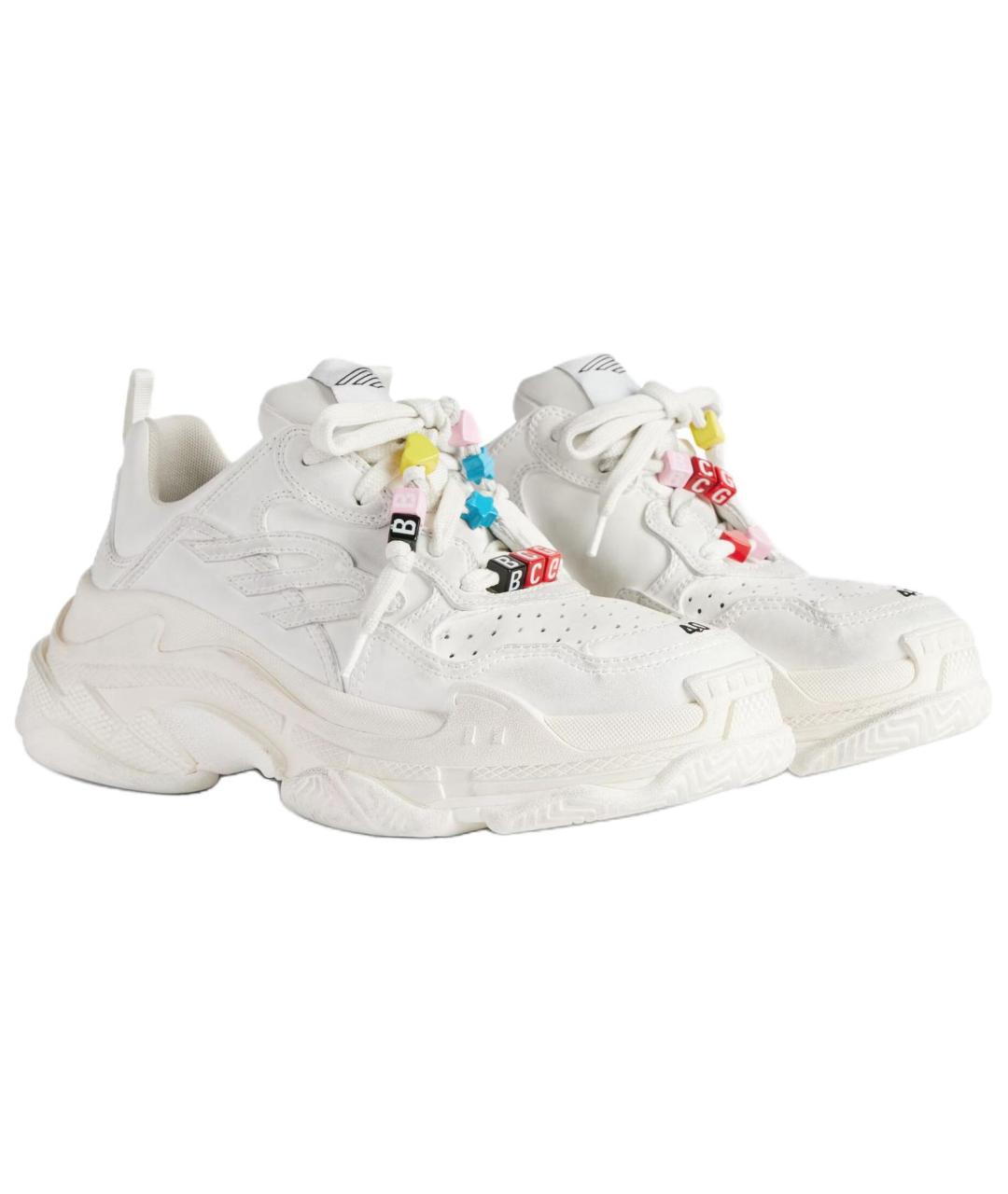 BALENCIAGA Белые кроссовки, фото 3