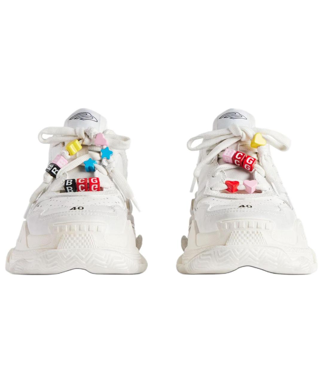 BALENCIAGA Белые кроссовки, фото 4