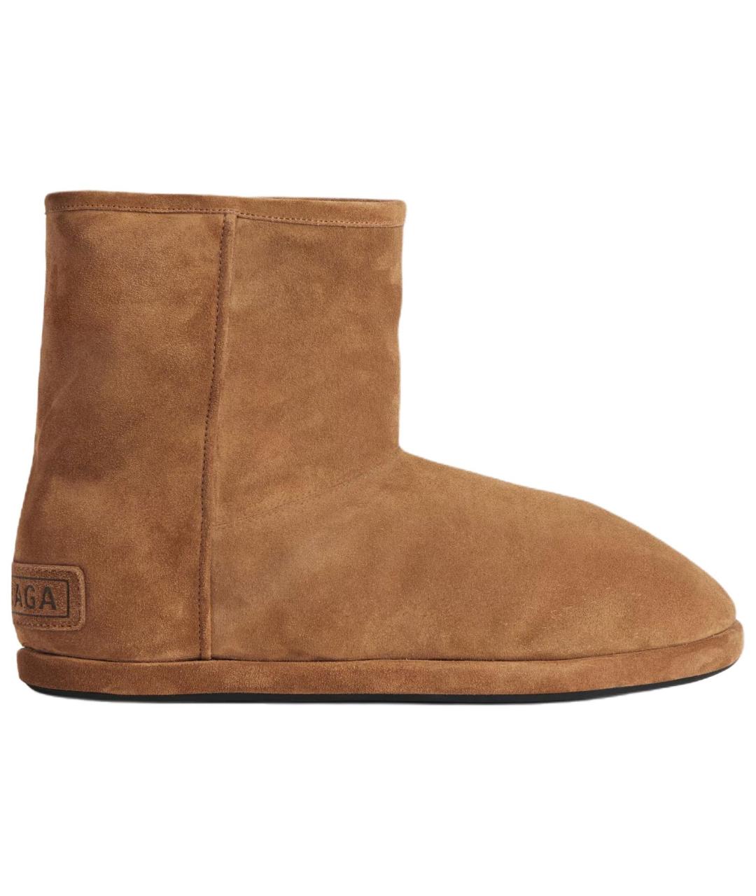 BALENCIAGA Коричневые высокие ботинки, фото 1