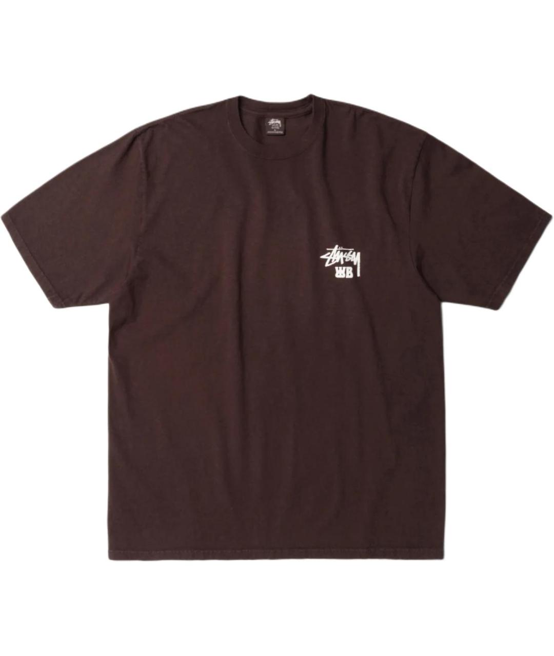 STUSSY Коричневая футболка, фото 1