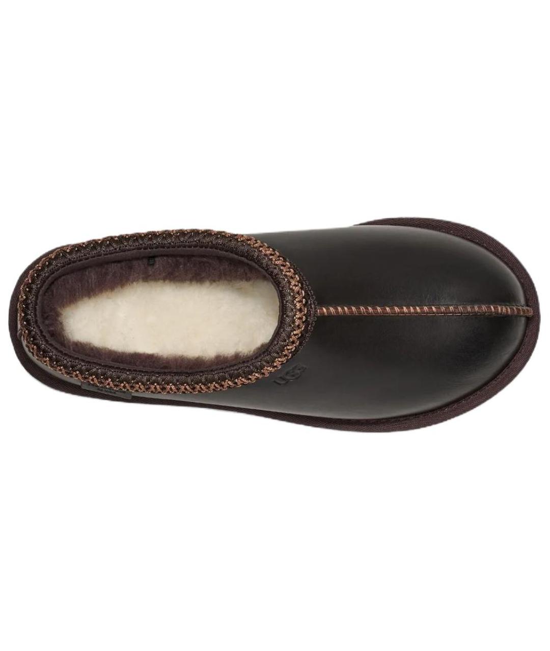 UGG AUSTRALIA Коричневые кожаные мюли, фото 3