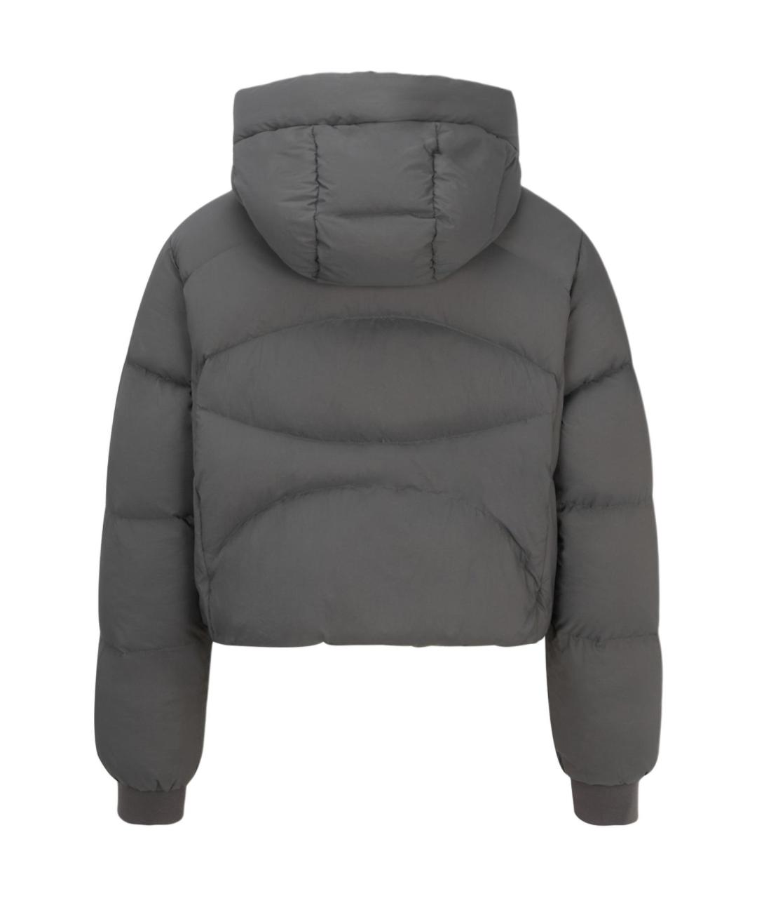 THE NORTH FACE Серый полиамидовый пуховик, фото 2