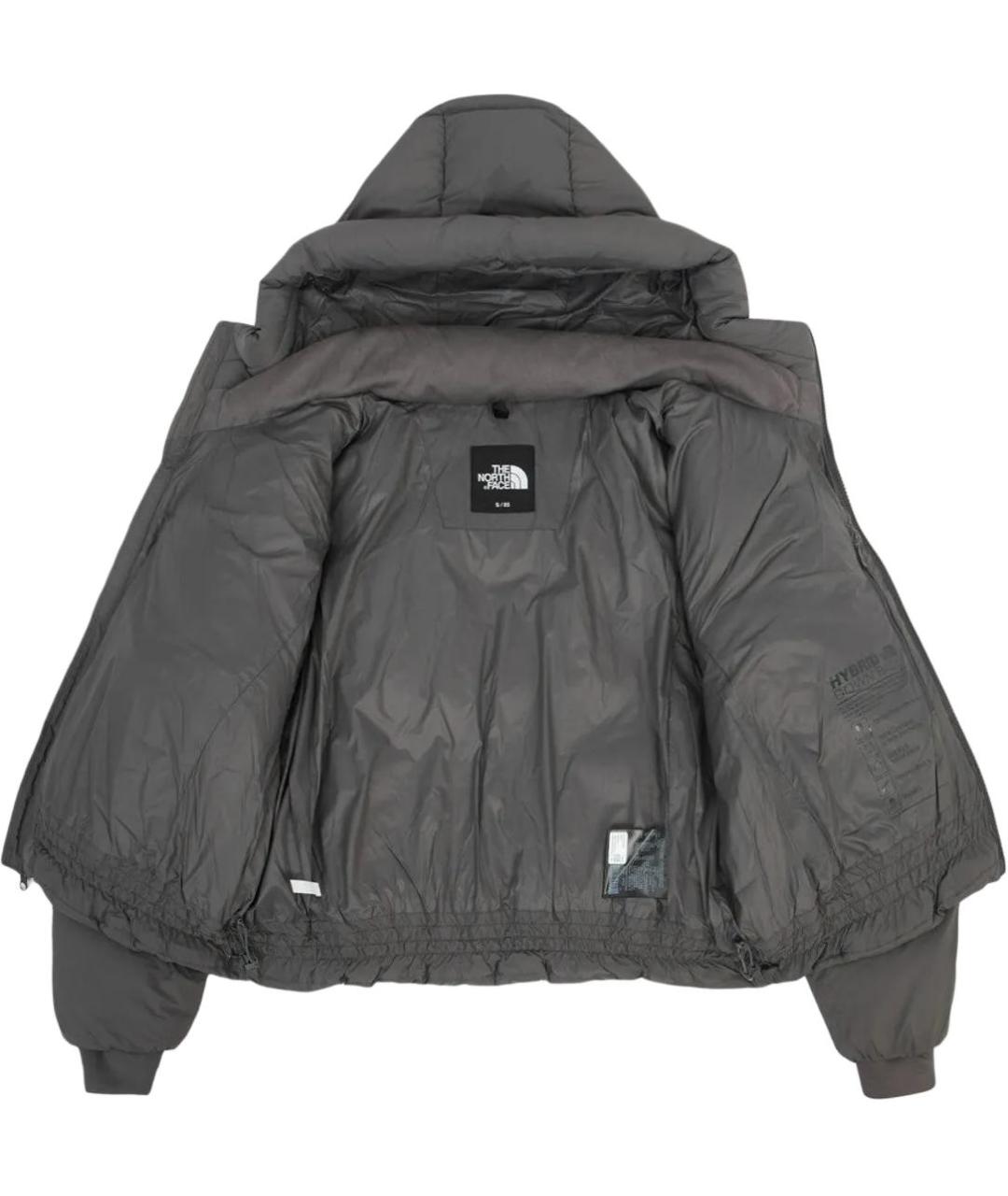 THE NORTH FACE Серый полиамидовый пуховик, фото 3