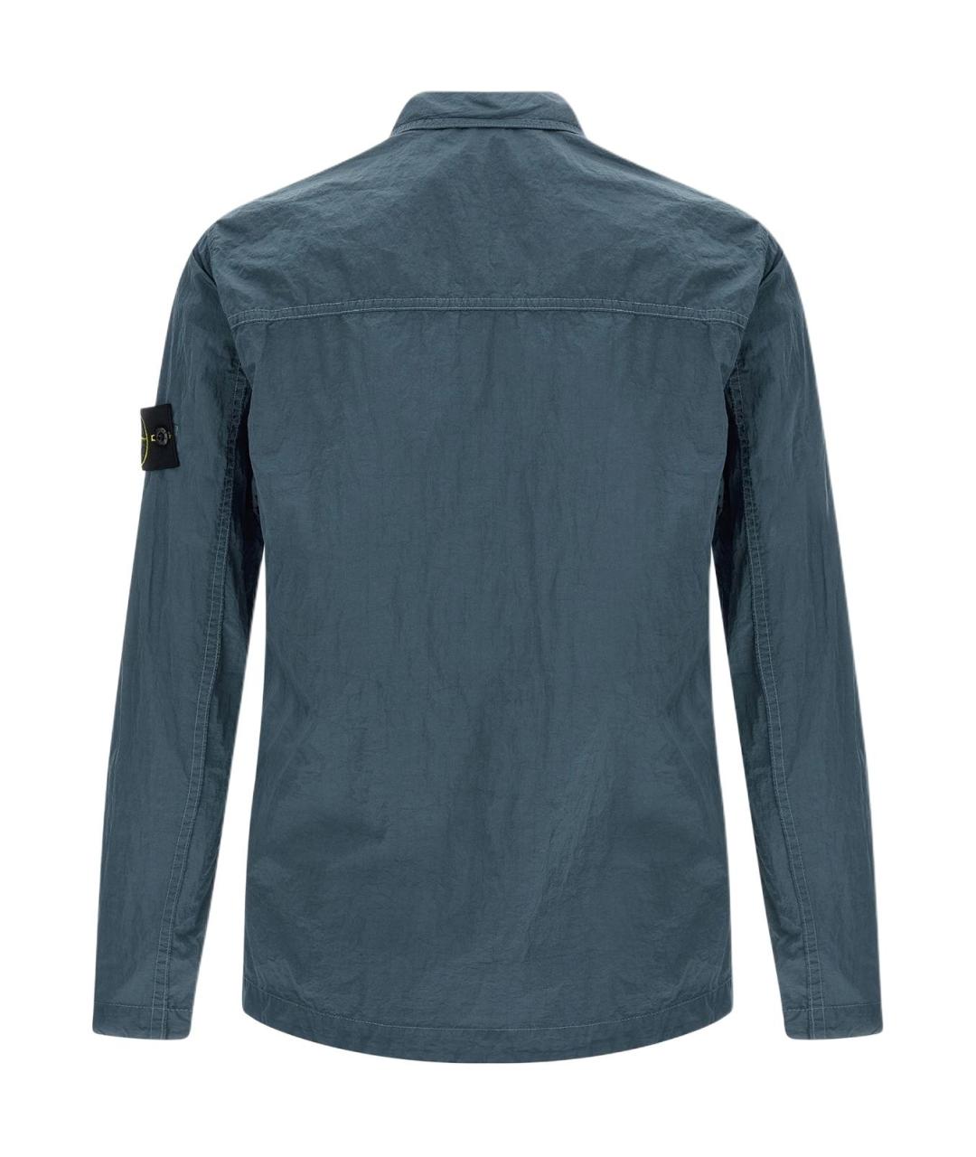 STONE ISLAND Синяя классическая рубашка, фото 2