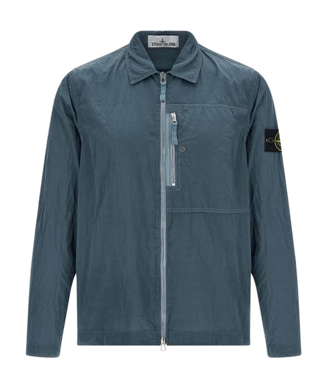 STONE ISLAND Синяя классическая рубашка, фото 1