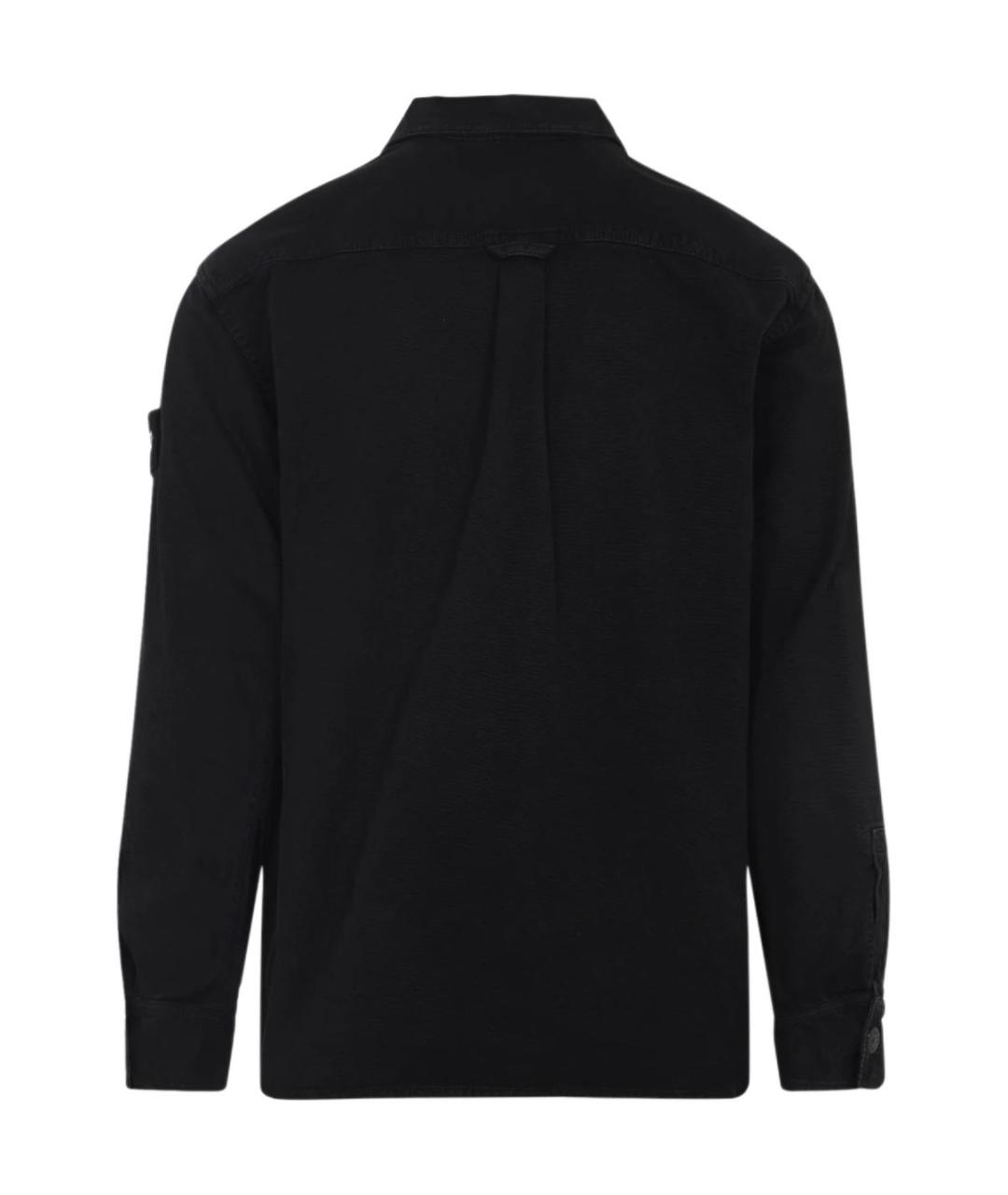 STONE ISLAND Черная классическая рубашка, фото 2