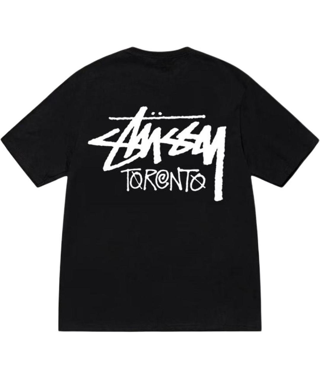 STUSSY Черная футболка, фото 2