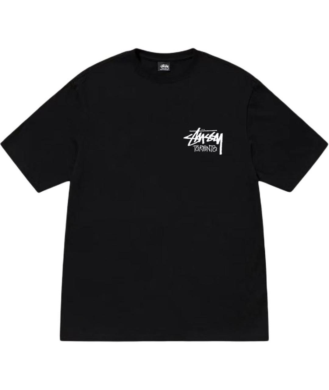 STUSSY Черная футболка, фото 1