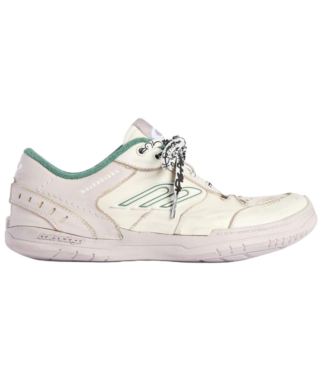 BALENCIAGA Белые низкие кроссовки / кеды, фото 1