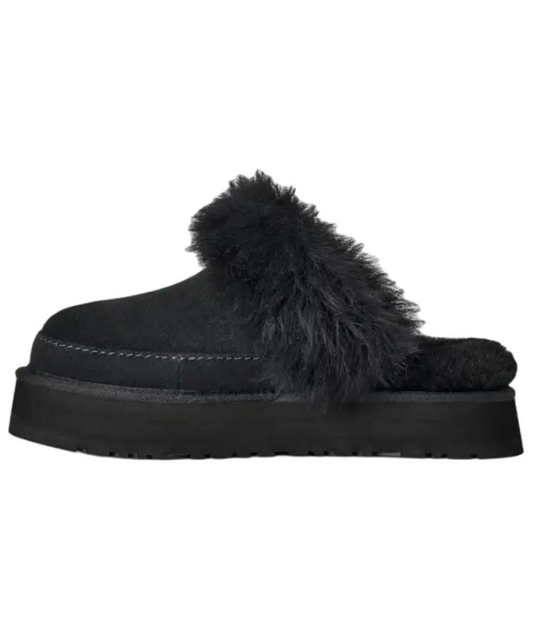 UGG AUSTRALIA Черные замшевые мюли, фото 2