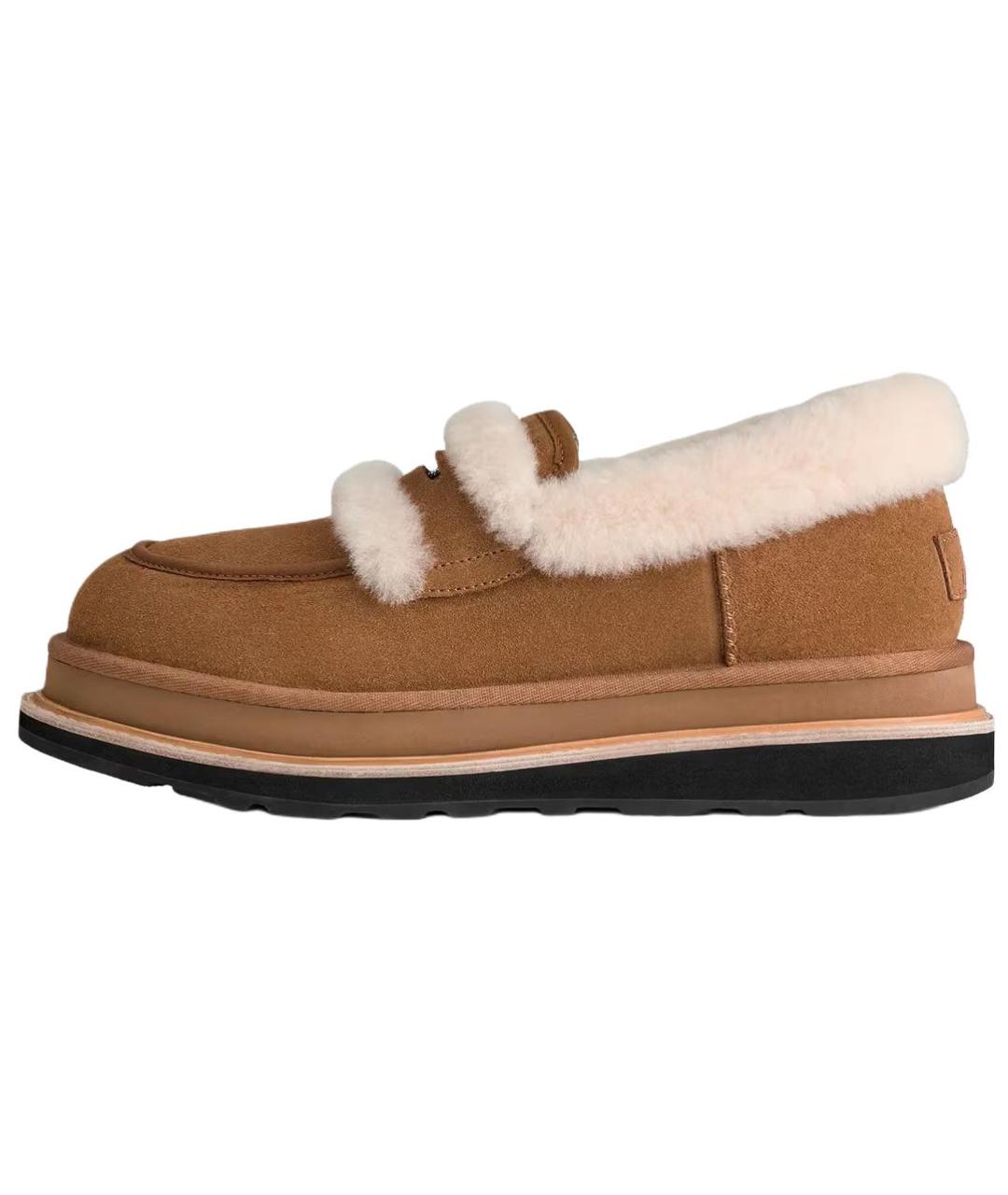 UGG AUSTRALIA Коричневые замшевые лоферы, фото 6