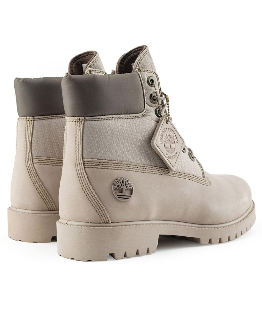 TIMBERLAND Бежевые кожаные низкие ботинки, фото 3