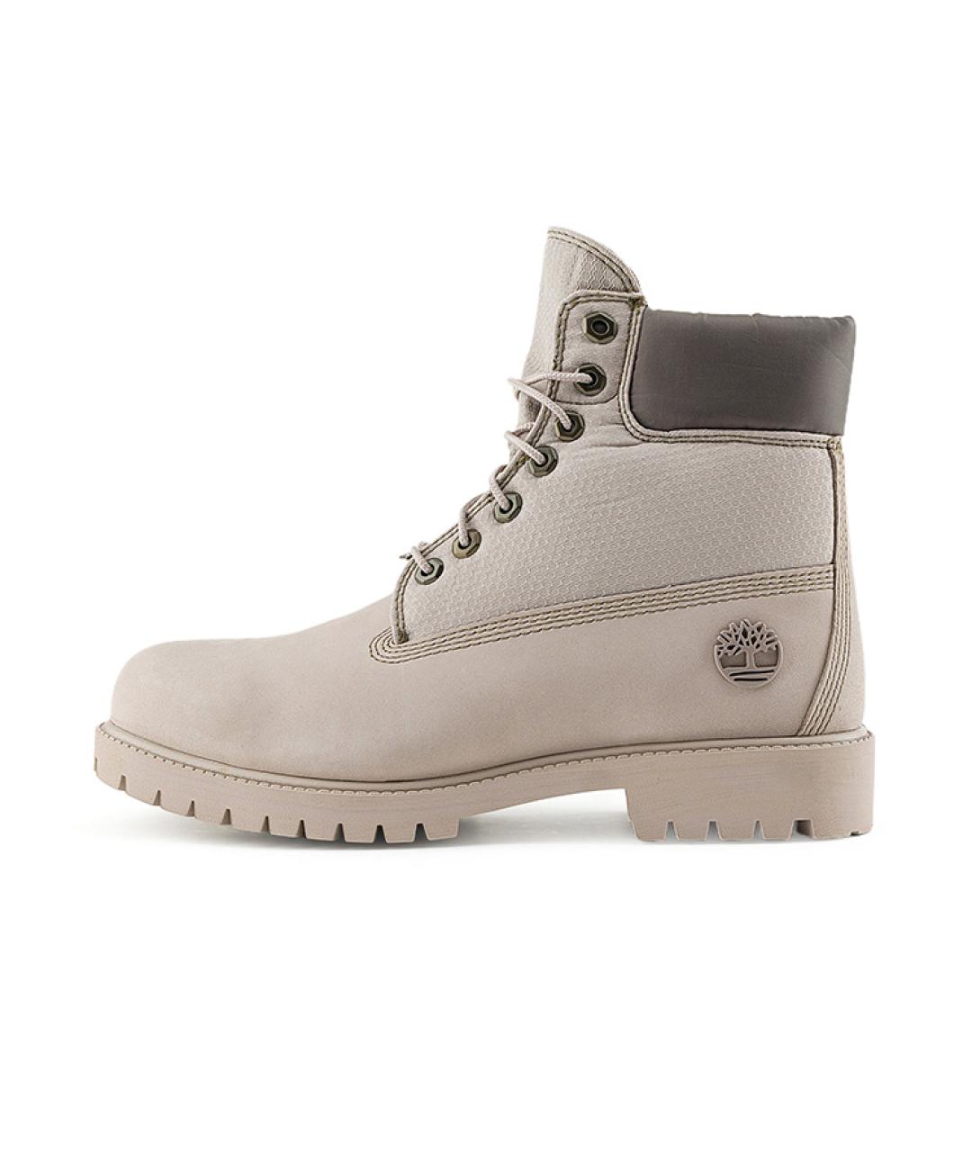 TIMBERLAND Бежевые кожаные низкие ботинки, фото 5