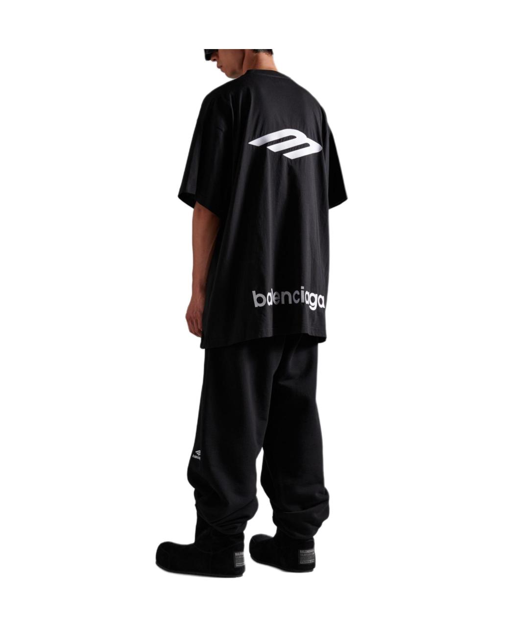 BALENCIAGA Черная футболка, фото 4