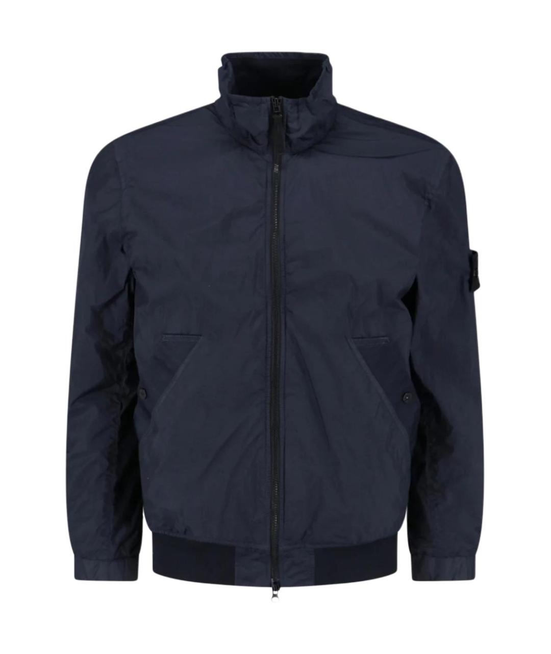 STONE ISLAND Темно-синяя куртка, фото 1