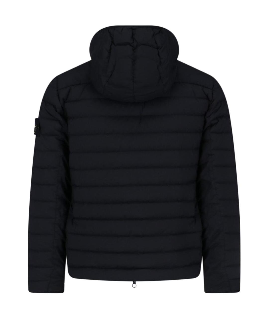 STONE ISLAND Черный пуховик, фото 2