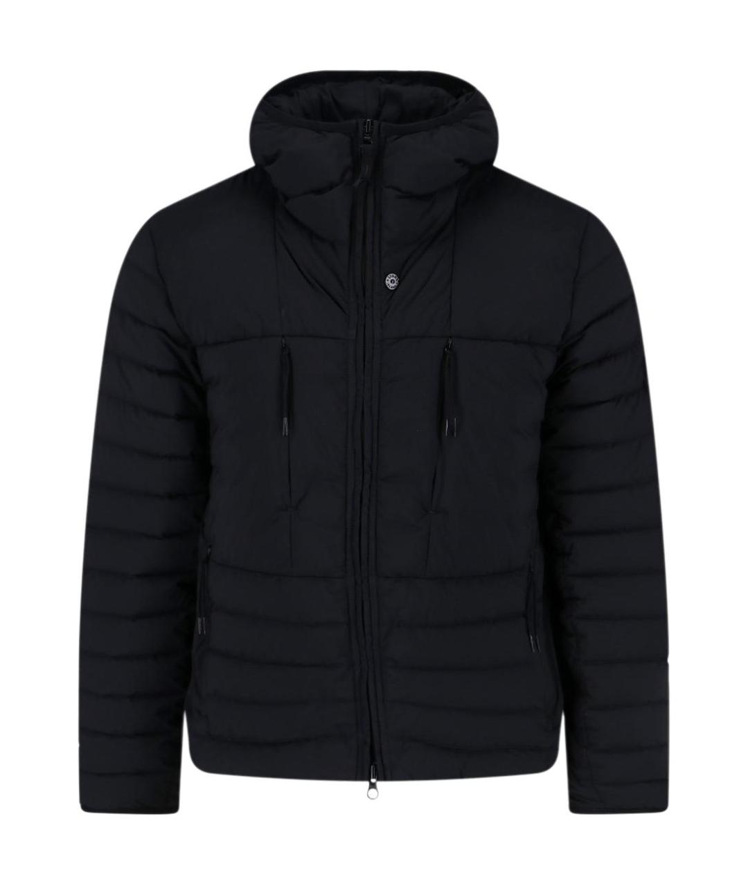STONE ISLAND Черный пуховик, фото 1