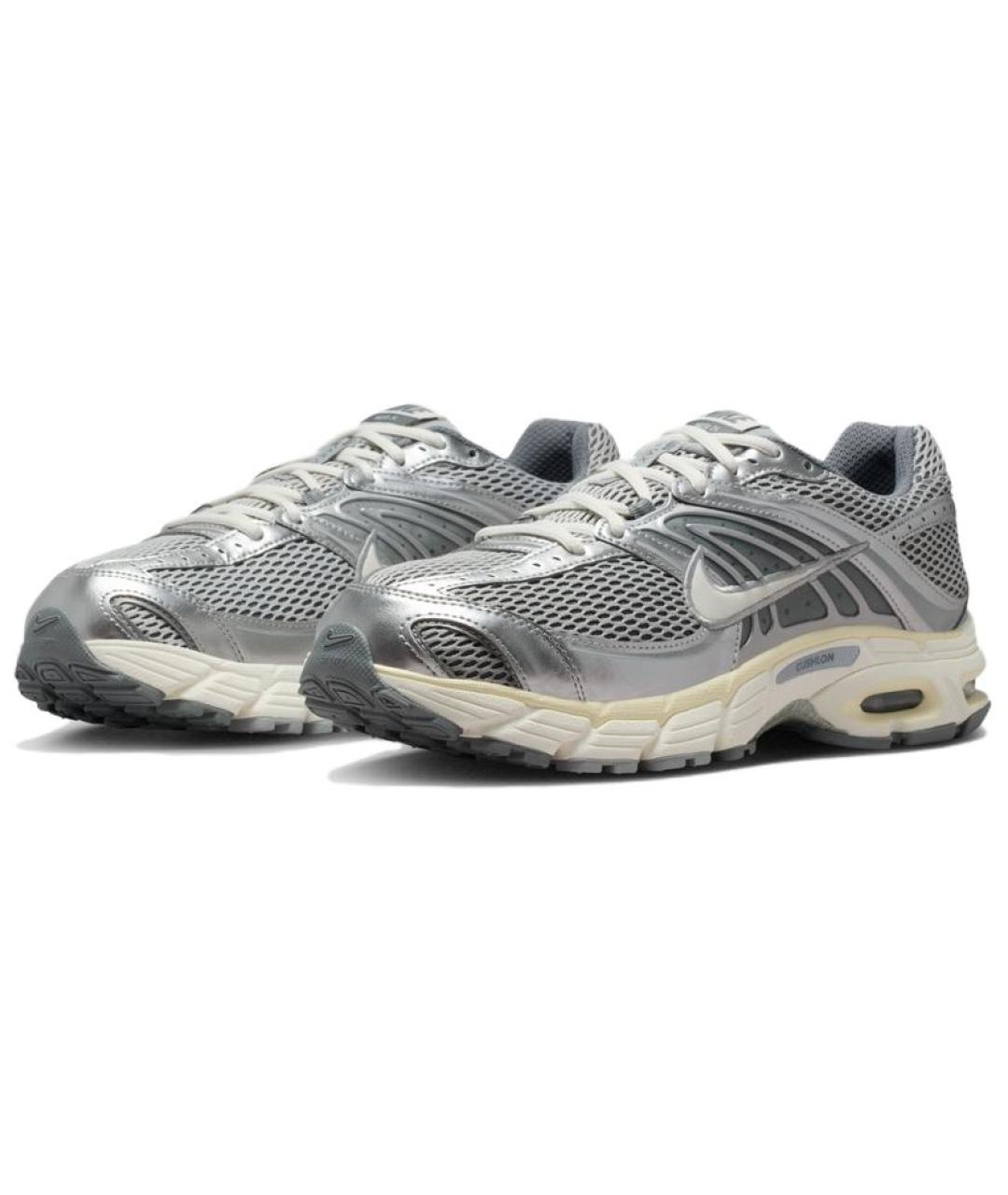 NIKE Серые текстильные низкие кроссовки / кеды, фото 3