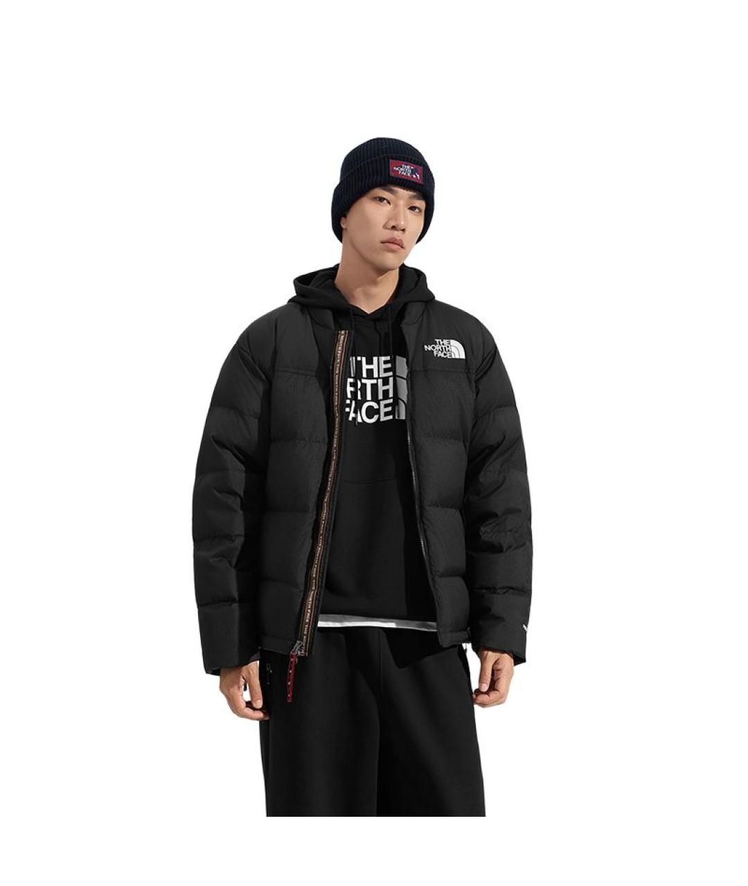 THE NORTH FACE Черный полиамидовый пуховик, фото 3