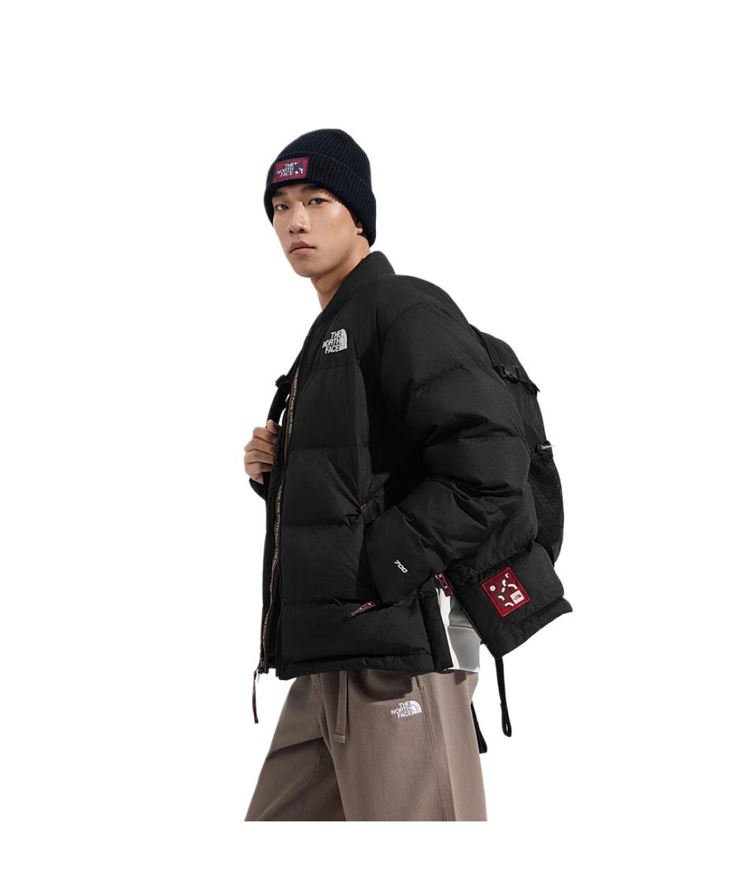 THE NORTH FACE Черный полиамидовый пуховик, фото 5