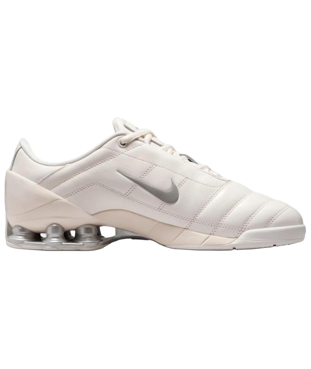 NIKE Бежевые кожаные кроссовки, фото 1