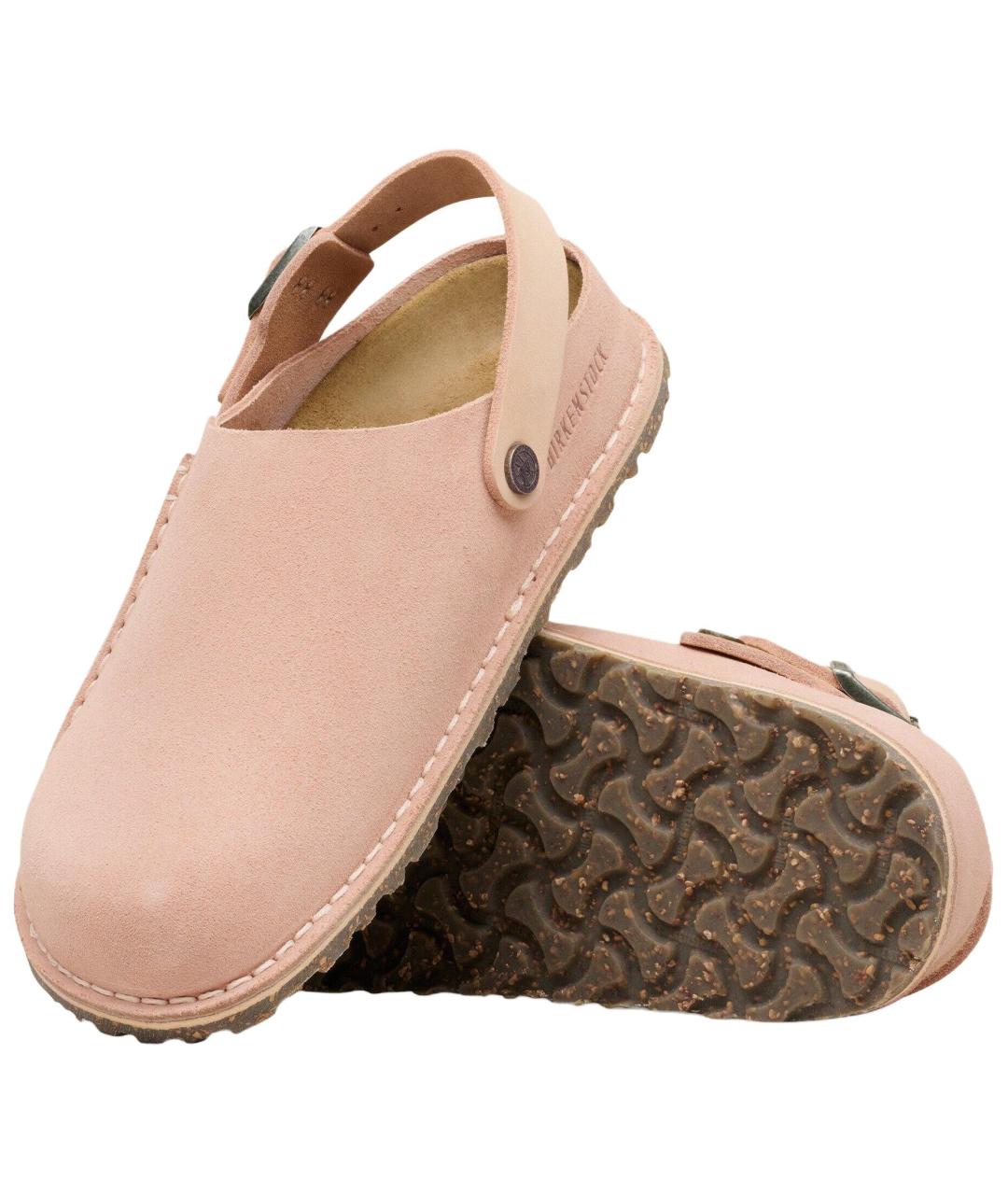 BIRKENSTOCK Розовые замшевые мюли, фото 5