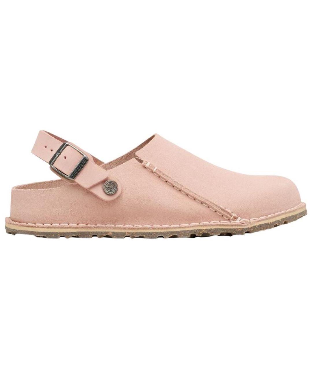 BIRKENSTOCK Розовые замшевые мюли, фото 1