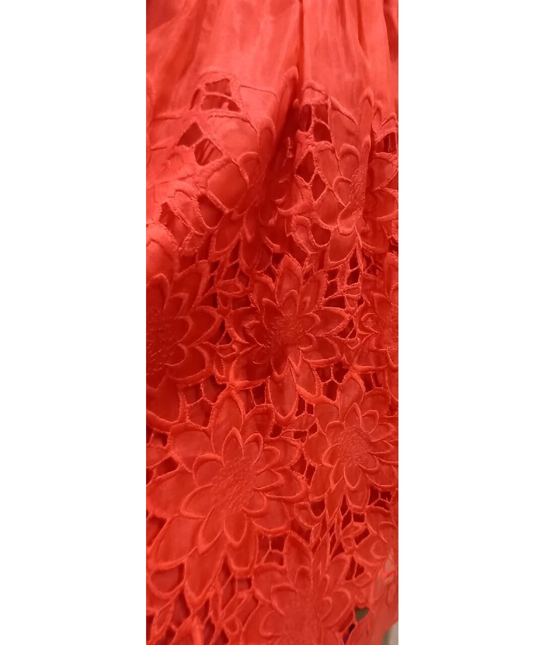 ALBERTA FERRETTI Коралловое шелковое платье, фото 5