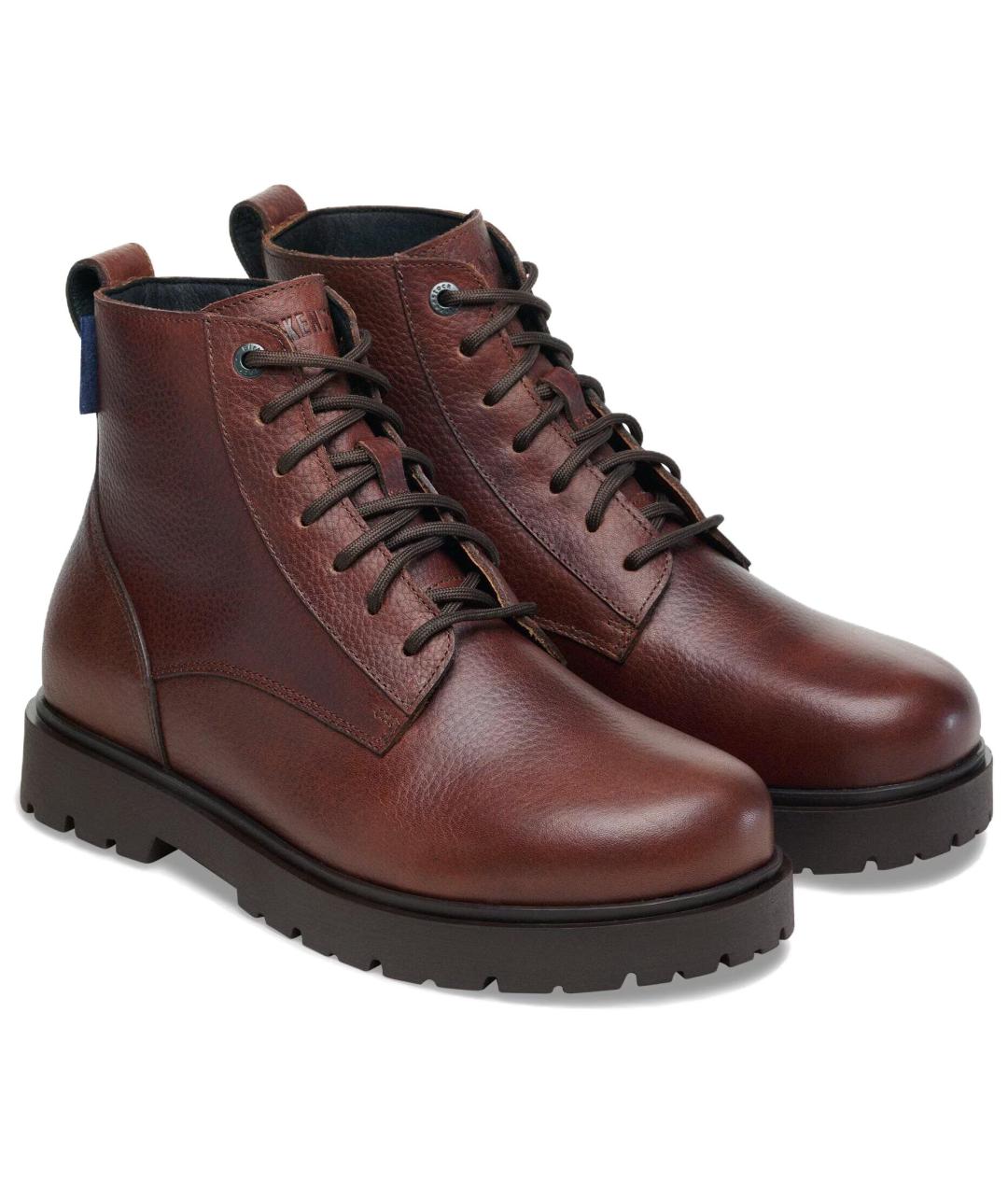 BIRKENSTOCK Коричневые кожаные полусапоги, фото 3