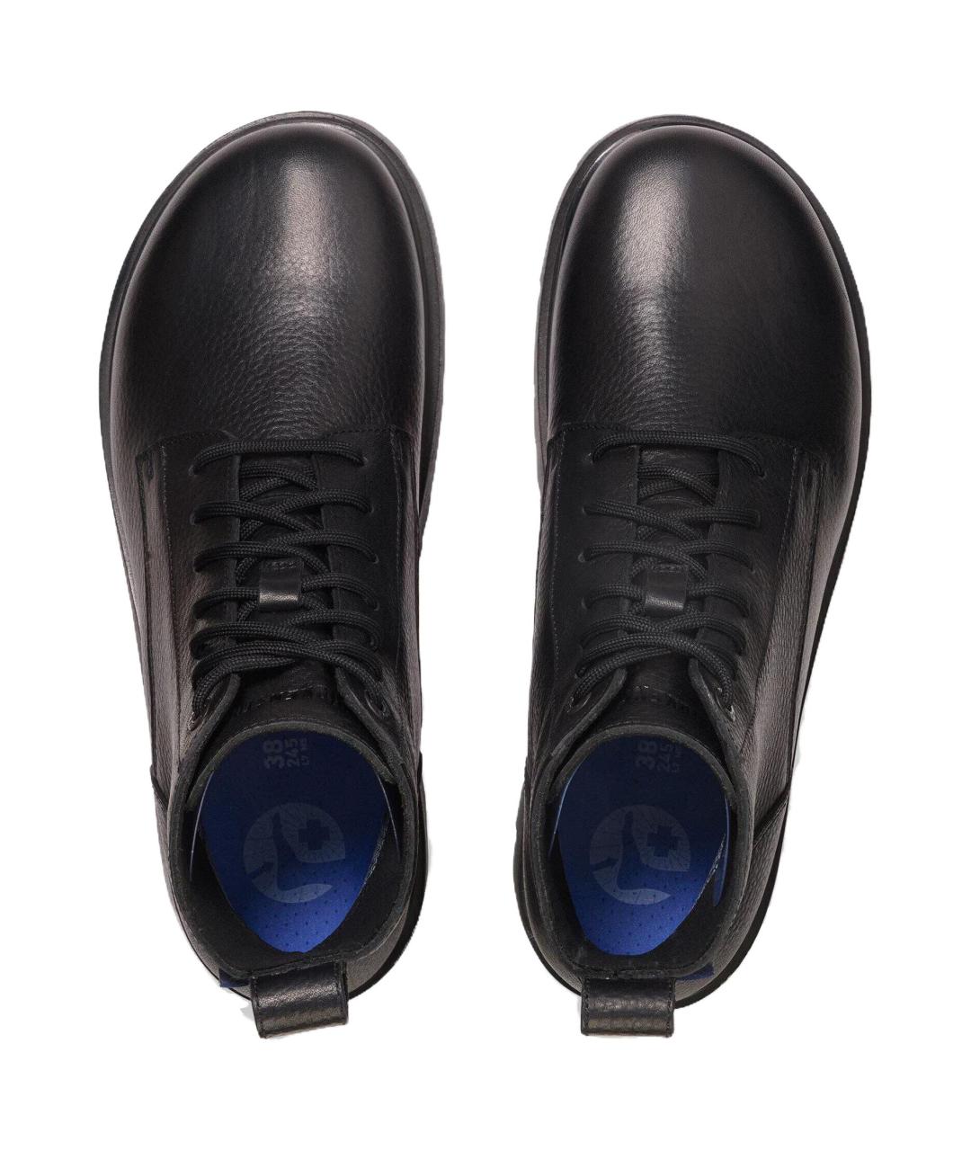 BIRKENSTOCK Черные кожаные полусапоги, фото 4