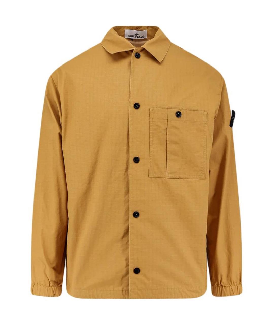 STONE ISLAND Оранжевая классическая рубашка, фото 1