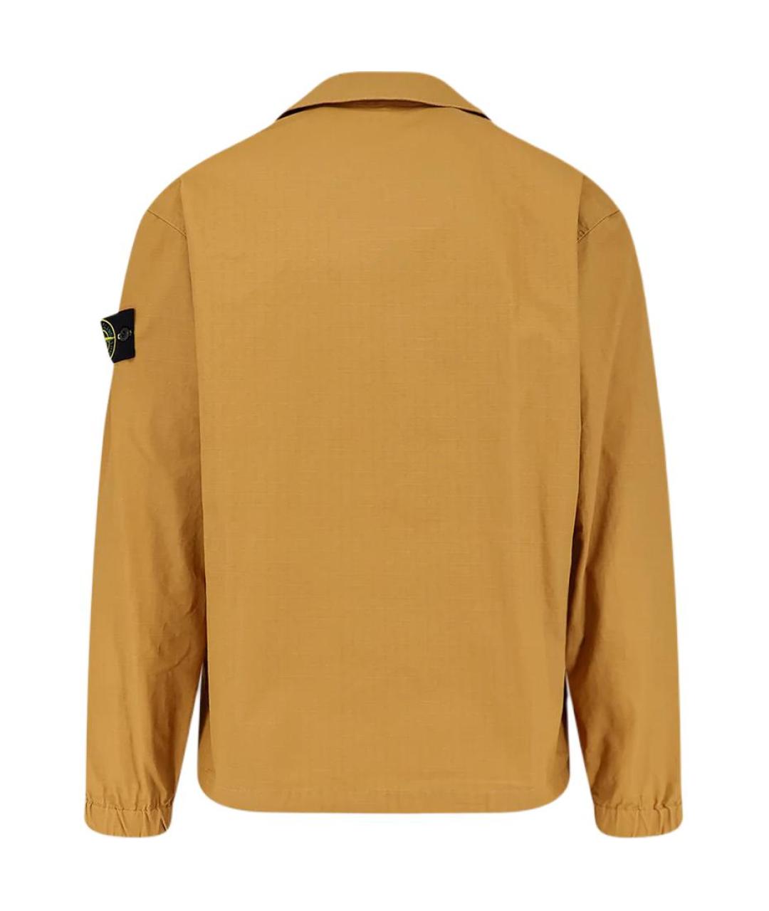 STONE ISLAND Оранжевая классическая рубашка, фото 2