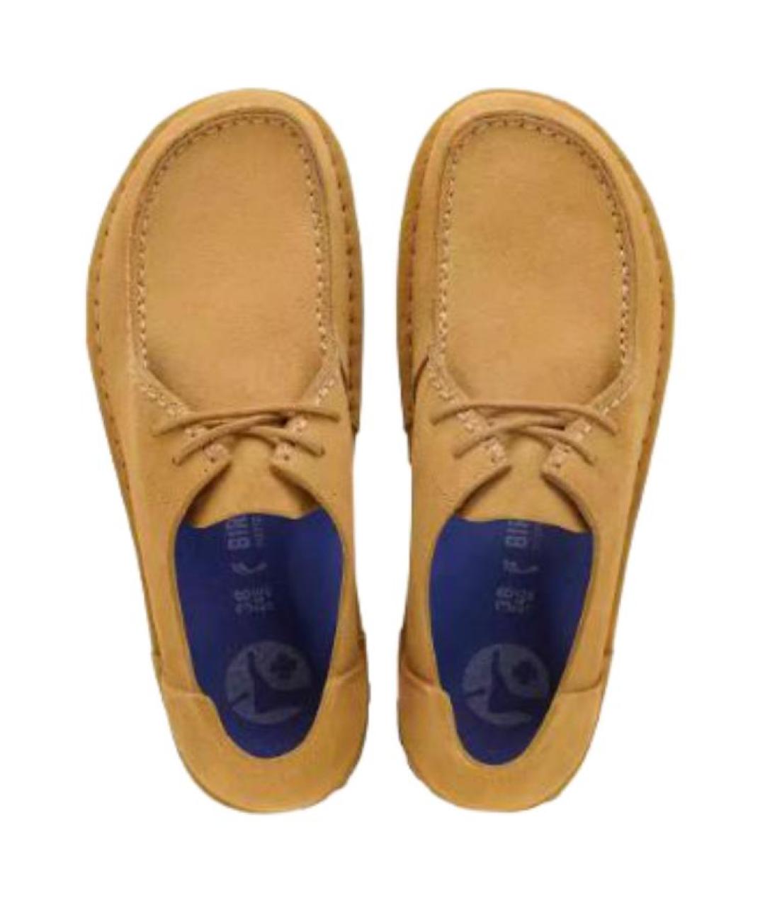 BIRKENSTOCK Бежевые замшевые брогги и оксфорды, фото 4