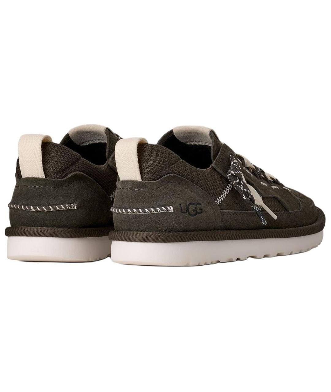 UGG AUSTRALIA Коричневые замшевые кеды, фото 4